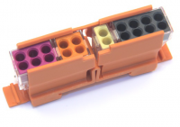 Клеммник wago 773-332 адаптер на DIN-рейку