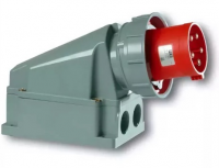 Вилка настенная 63А 400V 3P+N+E IP67