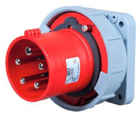 Вилка встраиваемая 63А 400V 3P+N+E IP67