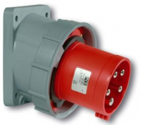 Вилка встраиваемая наклонная 125A 400V 3P+N+E IP67