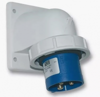 Вилка встраиваемая угловая 32А 230V 1P+N+E IP67