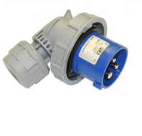 Вилка кабельная угловая 16А 230V 1P+N+E IP67